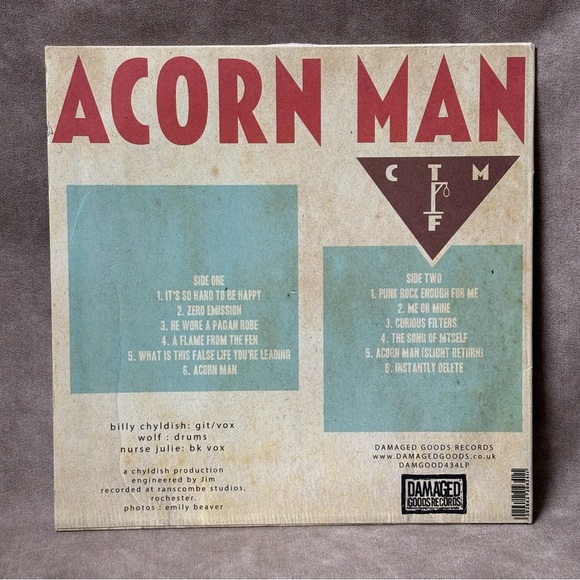 WILD BILLY CHILDISH &
CTMF: acorn man DAMAGED
GOODS 12" LP 33 RPM - Picture 2 of 4